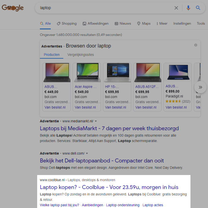 Gratis organische zoekresultaten Gratis organische zoekresultaten