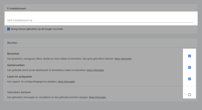 E-mail en rechten E-mail en rechten