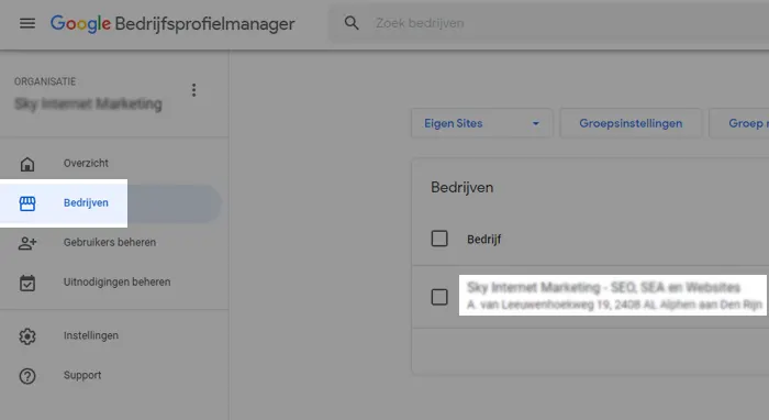 Google Mijn Bedrijf toegang Google Mijn Bedrijf toegang