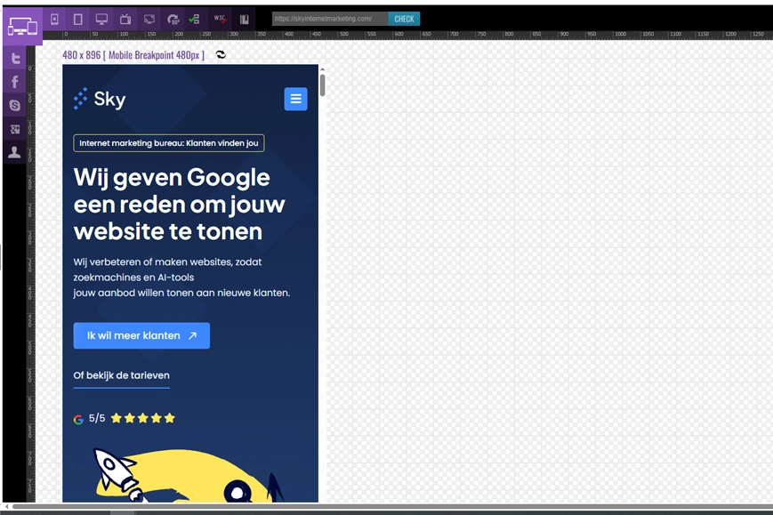 Mobiele optimalisatie van een website Mobiele optimalisatie van een website