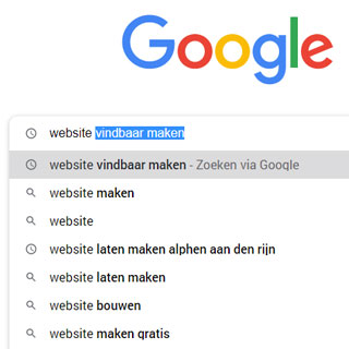 website-vindbaar-maken Website vindbaar maken in Google