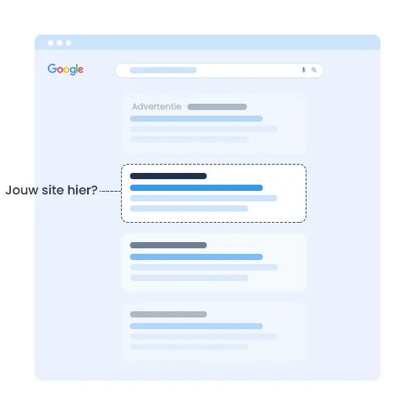 Jouw site in de organische zoekresultaten van Google? Google SEO - Jouw site hier?