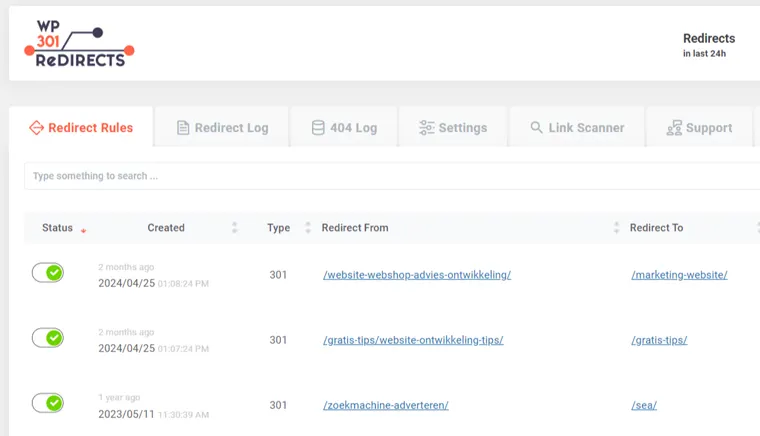Een 301 redirect instellen in WordPress via een plugin 301 redirect in WordPress